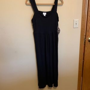 Ava and Viv knit jumpsuit black 1X